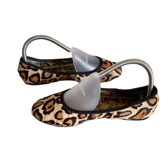 Sam Edelman Fritz Full Calf Hair Hide Leopard Print Ballet Flats Size 7 - Picture 5 of 9